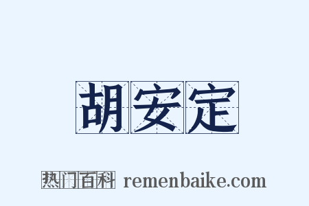 胡安定是什么意思的图片